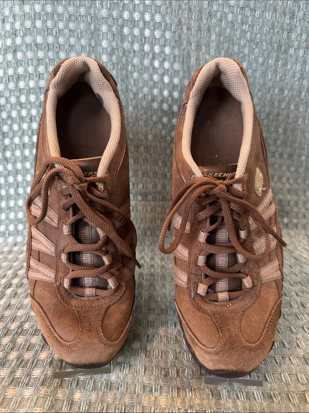 Skechers Sassies Sprints Women’s Brown Suede Leather Y2K Casual Sneaker Size 8.5